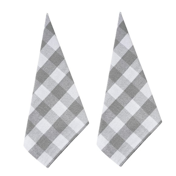 100% Cotton Set of 4 Pack Kitchen Buffalo Check Plaid, 20''*30 Inch BLACK FRIDAY - Picture 2 of 6